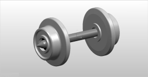 NPE NZ33254 - H0 Scheibenradsatz - Ø 8 mm (Spitzenlager)